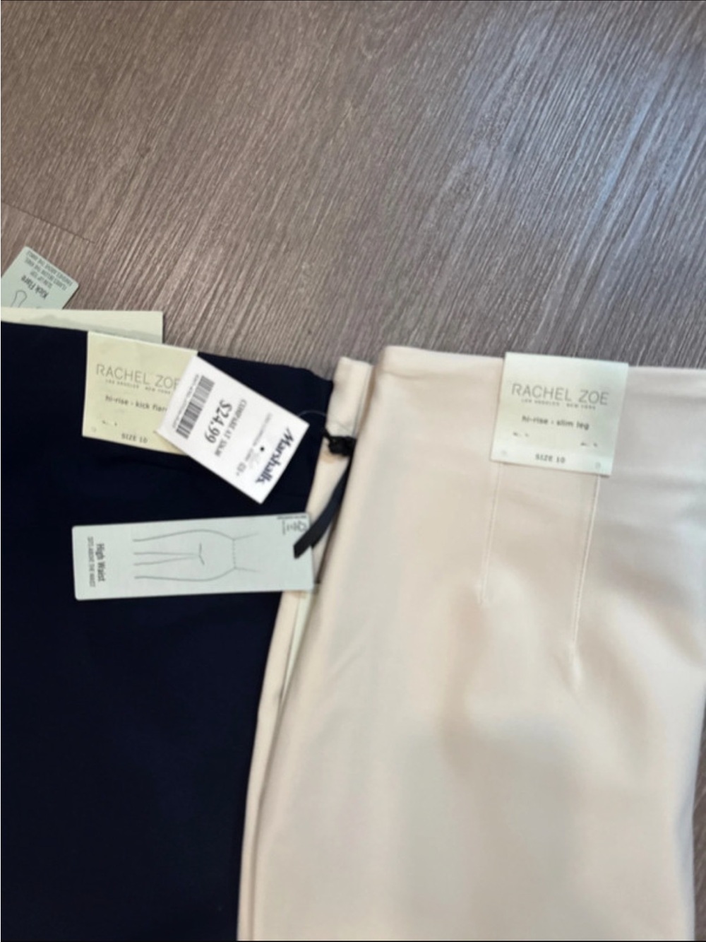 Rachel Zoe Two Ponte Trousers in Navy and Cream - Picture 2 of 2